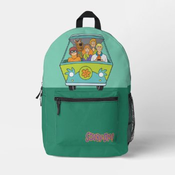 Scooby-doo & The Gang Mystery Machine Printed Backpack by scoobydoo at Zazzle