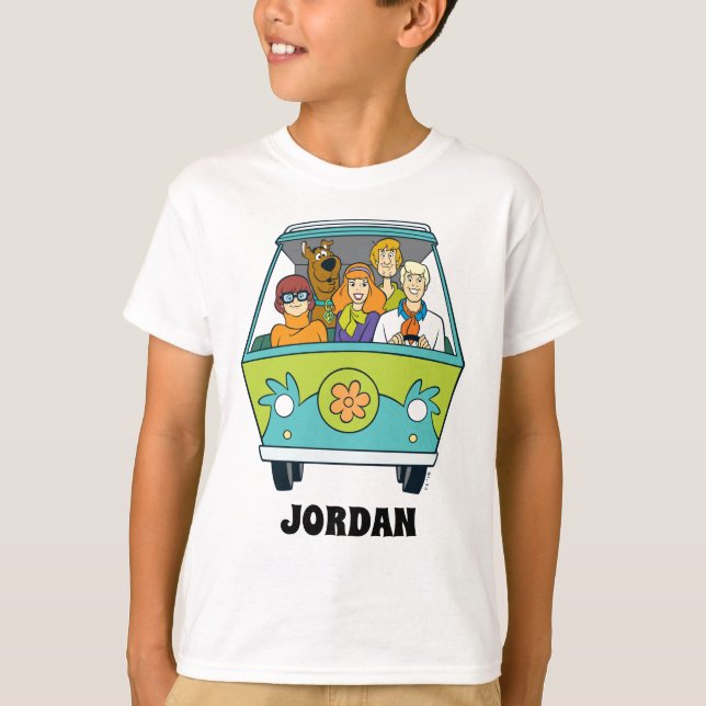 Scooby-Doo & The Gang Mystery Machine T-Shirt (Front)