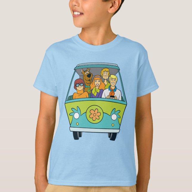 Scooby-Doo & The Gang Mystery Machine T-Shirt (Front)