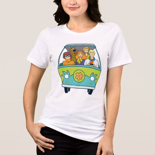 Scooby-Doo & The Gang Mystery Machine Tri-Blend Shirt (Front)