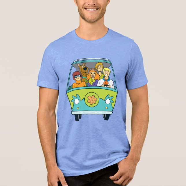 Scooby-Doo & The Gang Mystery Machine Tri-Blend Shirt (Front)
