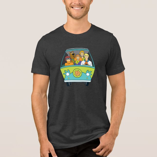 Scooby-Doo & The Gang Mystery Machine Tri-Blend Shirt (Front)