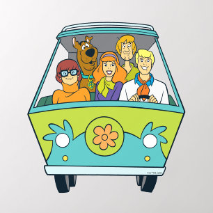 Scooby-Doo & The Gang Mystery Machine Wall Decal