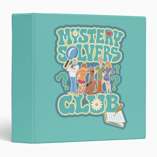 Scooby-Doo & the Gang "Mystery Solvers Club" 3 Ring Binder (Front/Spine)