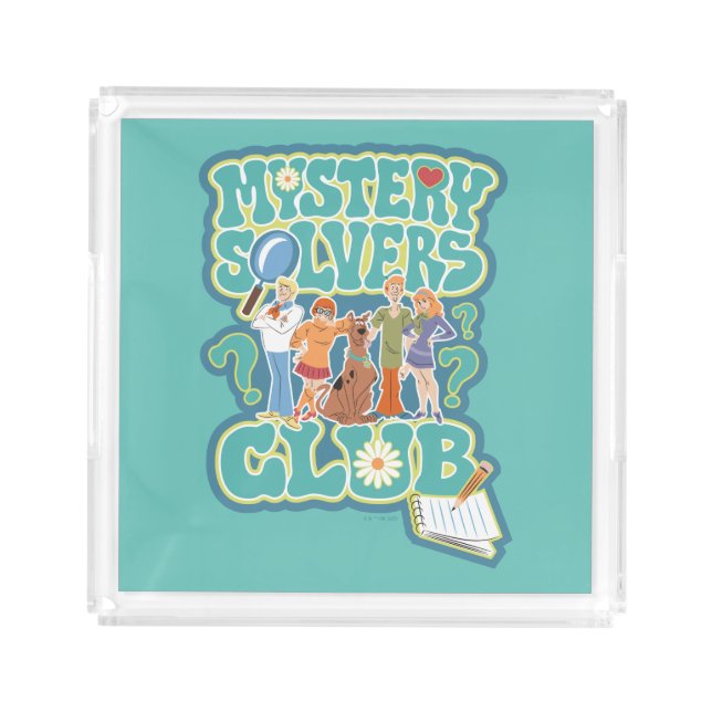 Scooby-Doo & the Gang "Mystery Solvers Club" Acrylic Tray (Front)