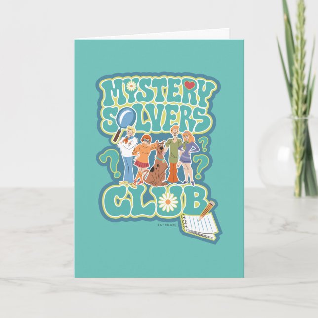 Scooby-Doo & the Gang "Mystery Solvers Club" Card (Front)