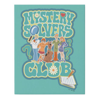 Scooby-Doo & the Gang "Mystery Solvers Club" Faux Canvas Print