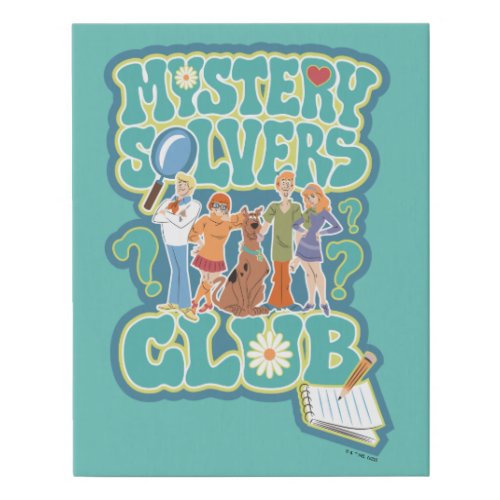 Scooby_Doo  the Gang Mystery Solvers Club Faux Canvas Print