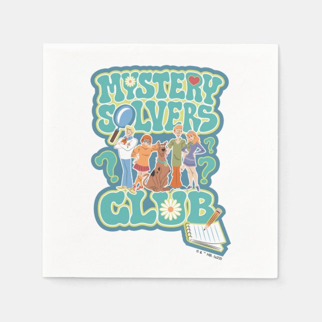 Scooby-Doo & the Gang "Mystery Solvers Club" Napkins (Front)
