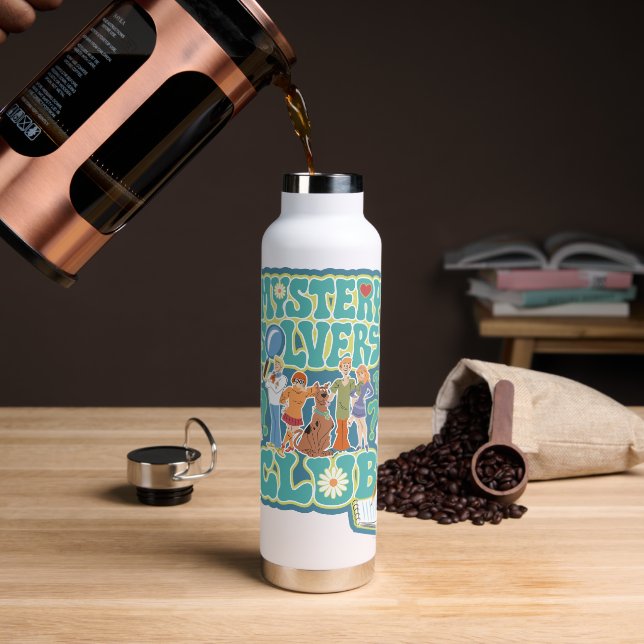Scooby-Doo & the Gang "Mystery Solvers Club" Water Bottle (Coffee)