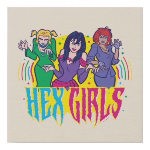 Scooby_Doo  The Hex Girls Faux Canvas Print