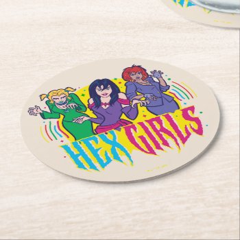 Scooby-doo | The Hex Girls Round Paper Coaster by scoobydoo at Zazzle