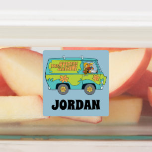Scooby-Doo The Mystery Machine Add Your Name Labels