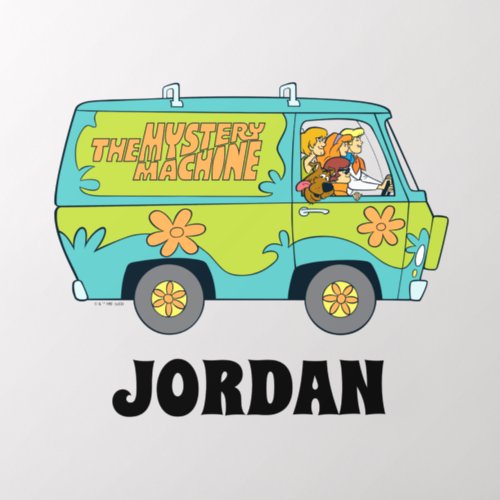 Scooby_Doo  The Mystery Machine  Add Your Name Wall Decal