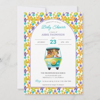 Scooby-Doo & The Mystery Machine Baby Shower Invitation