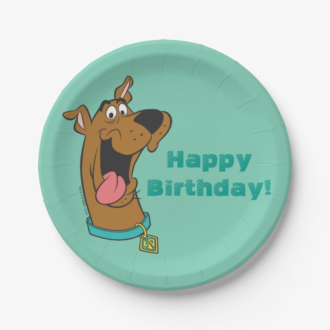Scooby-Doo Tongue Out Paper Plates (Front)