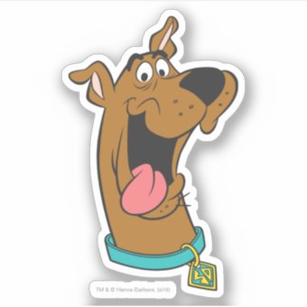 Scooby-Doo Tongue Out Sticker | Zazzle