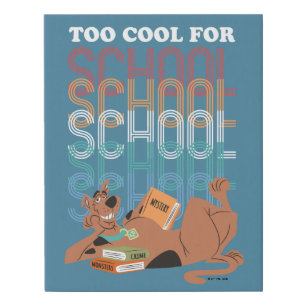 Scooby-Doo Too Cool For School Faux Canvas Print