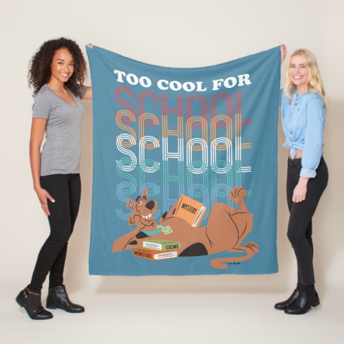 Scooby_Doo Too Cool For School Fleece Blanket