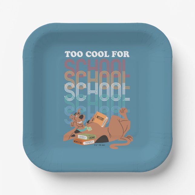 Scooby-Doo Too Cool For School Paper Plates (Front)