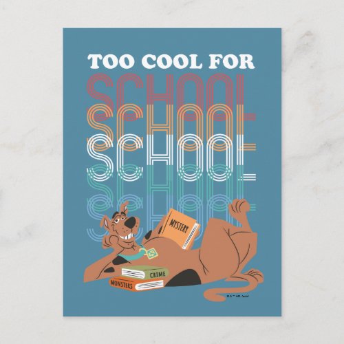 Scooby_Doo Too Cool For School Postcard