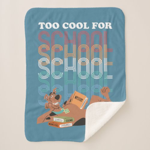 Scooby_Doo Too Cool For School Sherpa Blanket