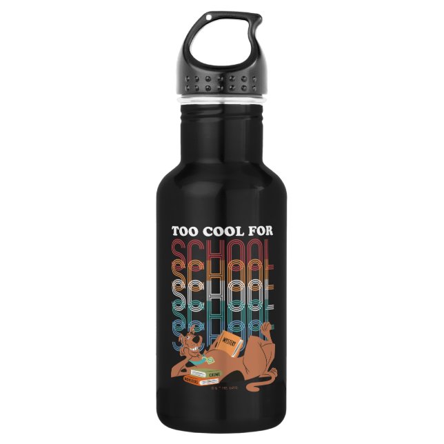 Scooby-Doo Too Cool For School Stainless Steel Water Bottle (Front)