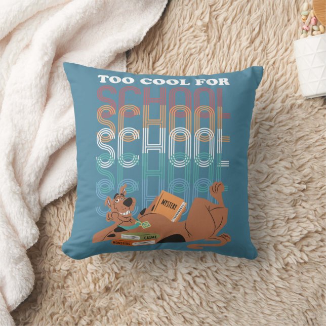Scooby-Doo Too Cool For School Throw Pillow (Blanket)