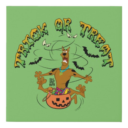 Scooby_Doo  Trick of Treat Faux Canvas Print