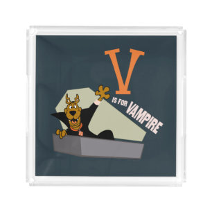 Scooby-Doo V is for Vampire Acrylic Tray