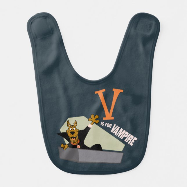 Scooby-Doo | V is for Vampire Baby Bib (Front)