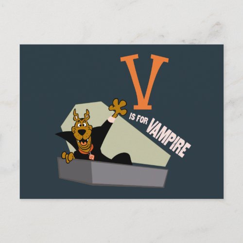 Scooby_Doo  V is for Vampire Postcard