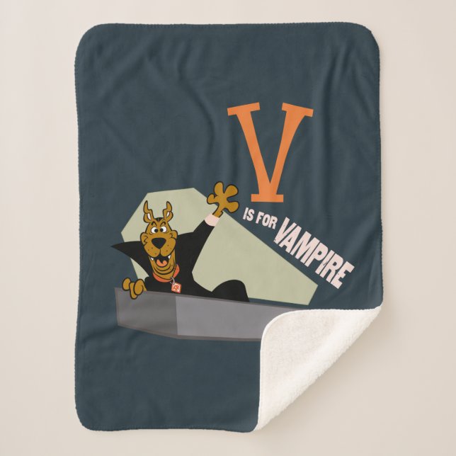 Scooby-Doo | V is for Vampire Sherpa Blanket (Front)