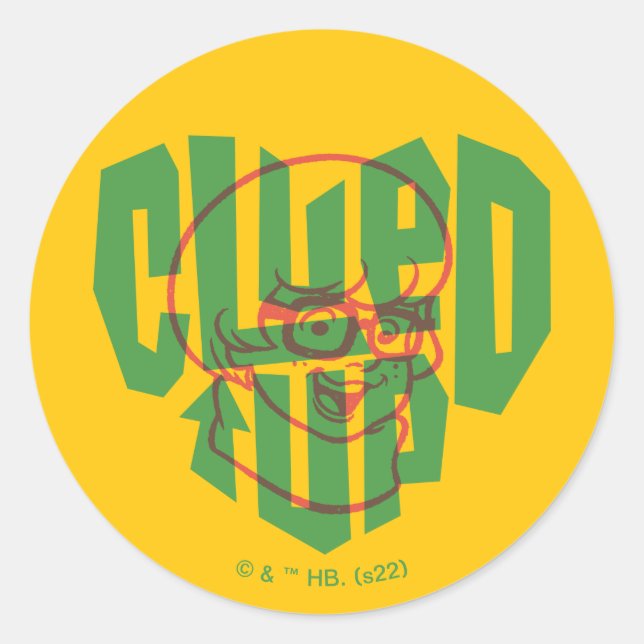 Scooby-Doo | Velma Clued Up Classic Round Sticker (Front)