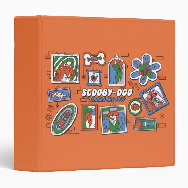 Scooby-Doo Wall of Halloween Picture Frames 3 Ring Binder (Front/Spine)