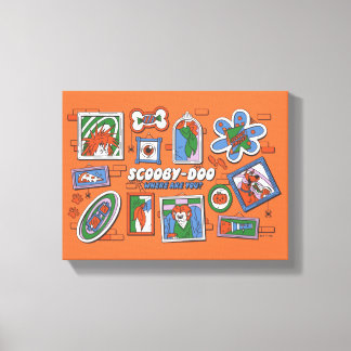 Scooby-Doo Wall of Halloween Picture Frames Canvas Print