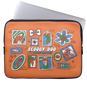 Scooby-Doo Wall of Halloween Picture Frames Laptop Sleeve