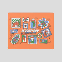 Scooby-Doo Wall of Halloween Picture Frames Metal Print