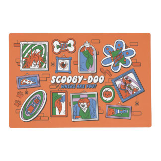 Scooby-Doo Wall of Halloween Picture Frames Placemat