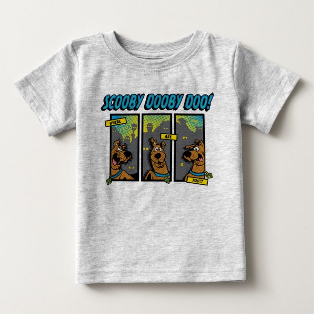 Scooby-Doo Where Are You Comic Panels Baby T-Shirt (Front)