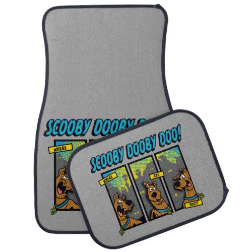 Scooby_Doo Where Are You Comic Panels Car Mat