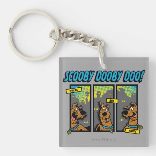 Scooby_Doo Where Are You Comic Panels Keychain