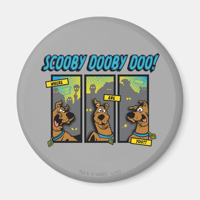 Scooby-Doo Where Are You Comic Panels Magnet (Front)