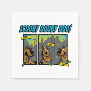 Scooby-Doo Where Are You Comic Panels Napkins