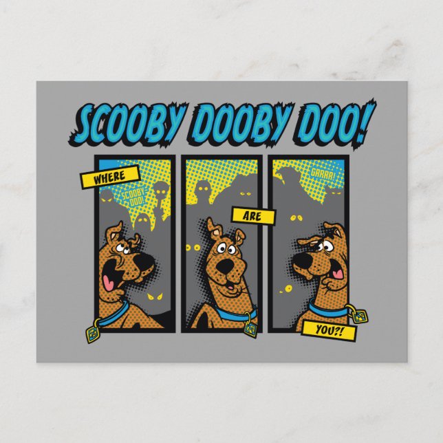 Scooby-Doo Where Are You Comic Panels Postcard (Front)
