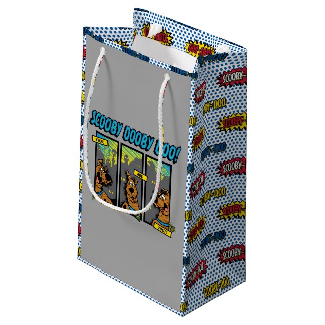 Scooby-Doo Where Are You Comic Panels Small Gift Bag (Back Angled)