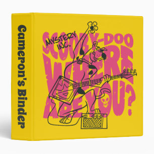 Scooby-Doo Where Are You Punk Guitar Riff 3 Ring Binder