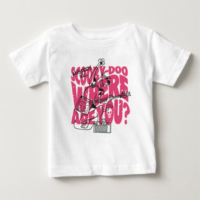 Scooby-Doo Where Are You Punk Guitar Riff Baby T-Shirt (Front)