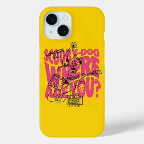 Scooby_Doo Where Are You Punk Guitar Riff iPhone 15 Case