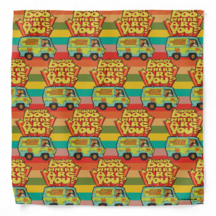 Scooby-Doo "Where Are You?" Retro Cartoon Van Bandana